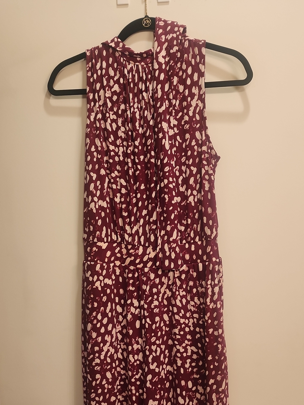G By Giuliana Sleeveless Mock Neck Jumpsuit With Tie XS Tall NWOT